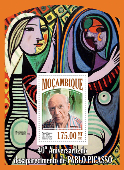 Pablo Picasso - Issue of Mozambique postage Stamps