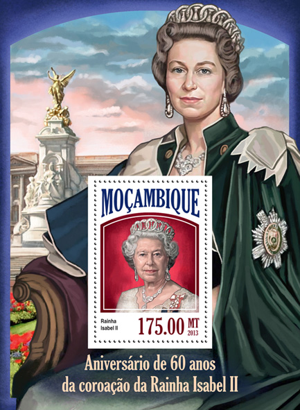 Elizabeth II - Issue of Mozambique postage Stamps