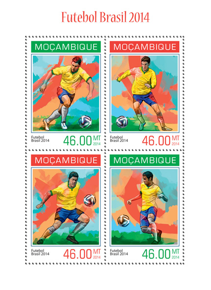 Brasil 2014 - Issue of Mozambique postage Stamps