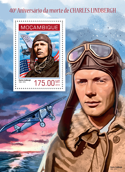 Charles Lindbergh - Issue of Mozambique postage Stamps
