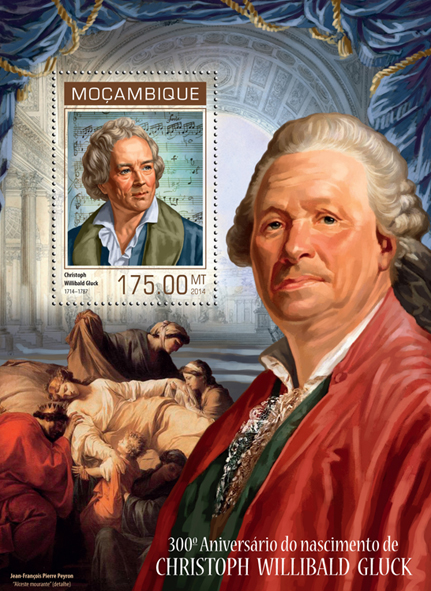 Christoph Willibald Gluck - Issue of Mozambique postage Stamps