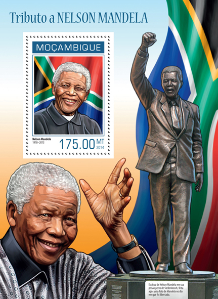 Nelson Mandela - Issue of Mozambique postage Stamps