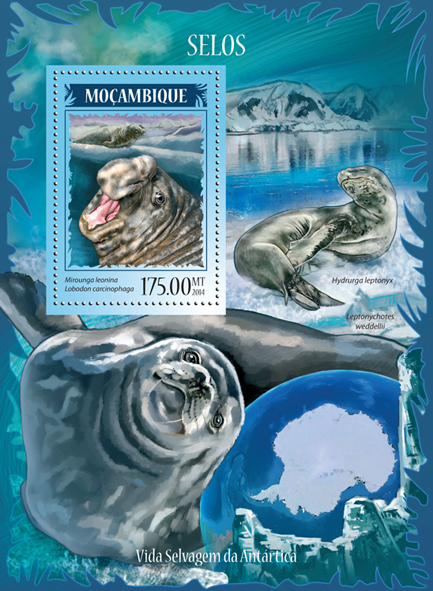 Seals - Issue of Mozambique postage Stamps