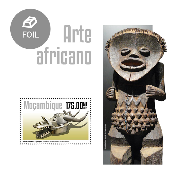 African art - Issue of Mozambique postage Stamps