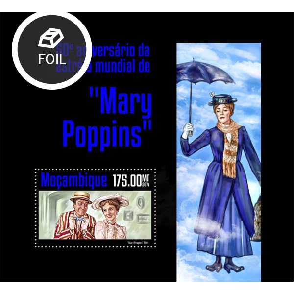 Marry Poppins - Issue of Mozambique postage Stamps