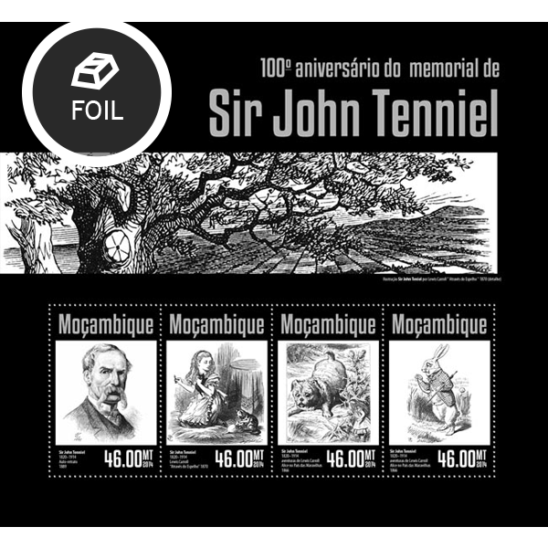 John Tenniel - Issue of Mozambique postage Stamps