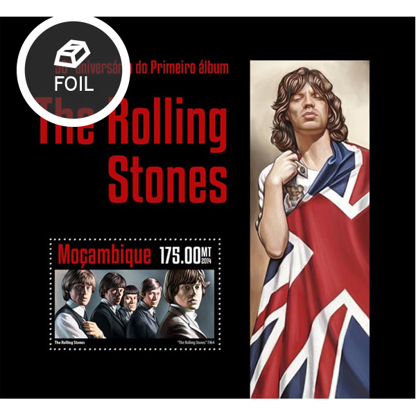 Rolling Stones - Issue of Mozambique postage Stamps