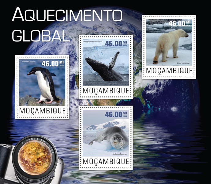 Climate change - Issue of Mozambique postage Stamps