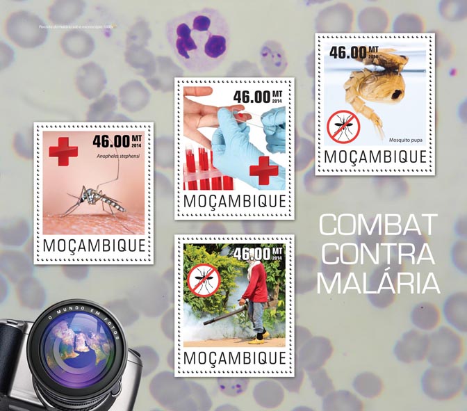 Fight malaria - Issue of Mozambique postage Stamps
