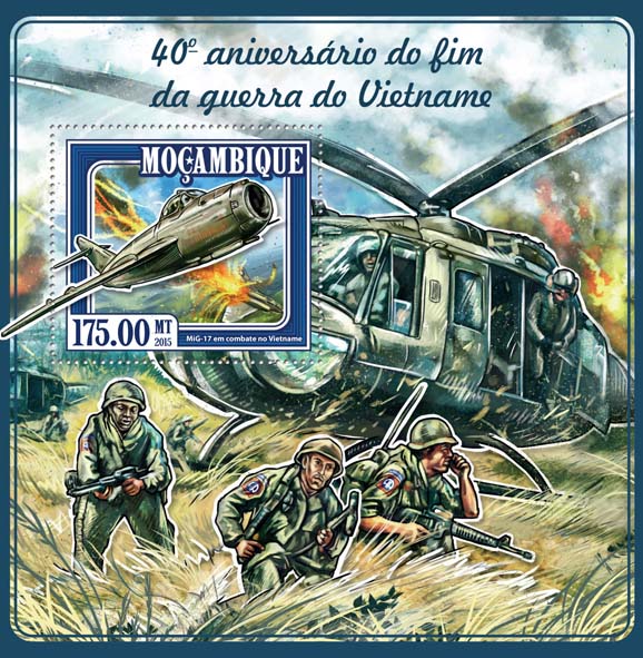 Vietnam war - Issue of Mozambique postage Stamps