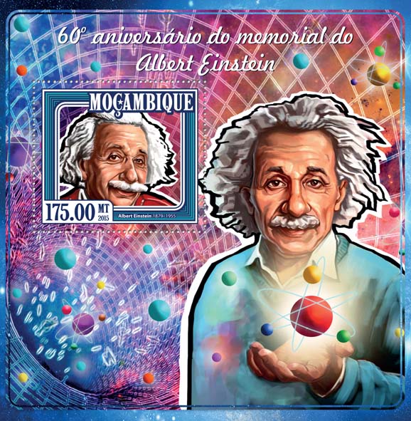 Albert Einstein - Issue of Mozambique postage Stamps