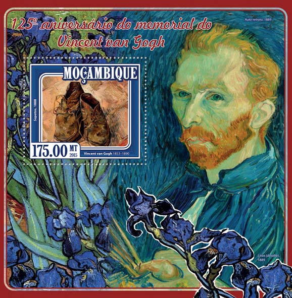 Vincent van Gogh - Issue of Mozambique postage Stamps