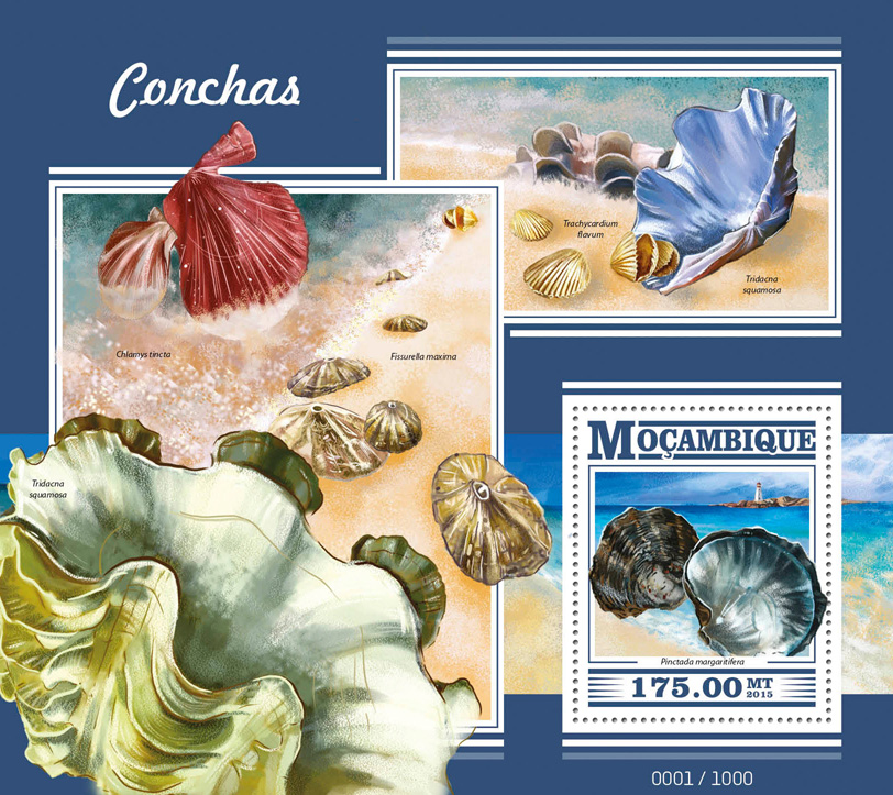 Shells - Issue of Mozambique postage Stamps