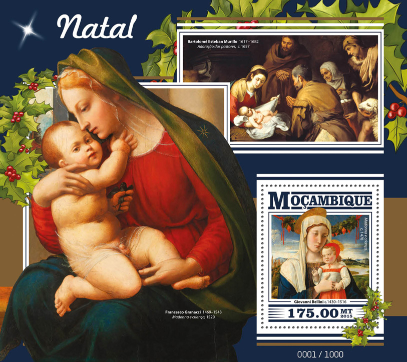 Christmas - Issue of Mozambique postage Stamps