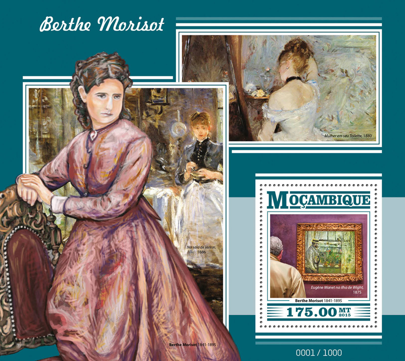 Berthe Morisot - Issue of Mozambique postage Stamps