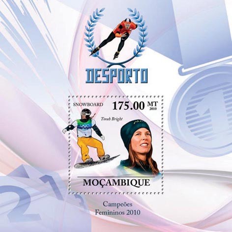 Winter Games (Women II), (Torah Brigh) - Issue of Mozambique postage Stamps