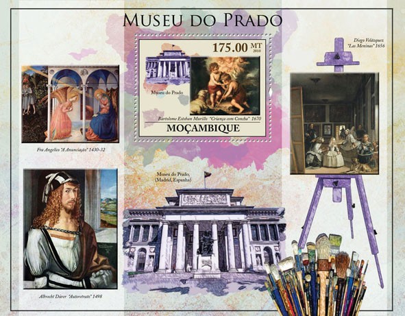 Prado Museum, (Paintings). - Issue of Mozambique postage Stamps