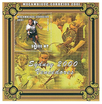 A.Agasi 50000 MT  S/S - Issue of Mozambique postage Stamps