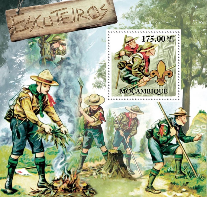 Scouts. - Issue of Mozambique postage Stamps