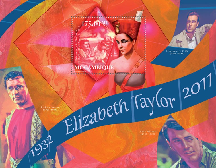 Elizabeth Taylor, (1932-2011). - Issue of Mozambique postage Stamps