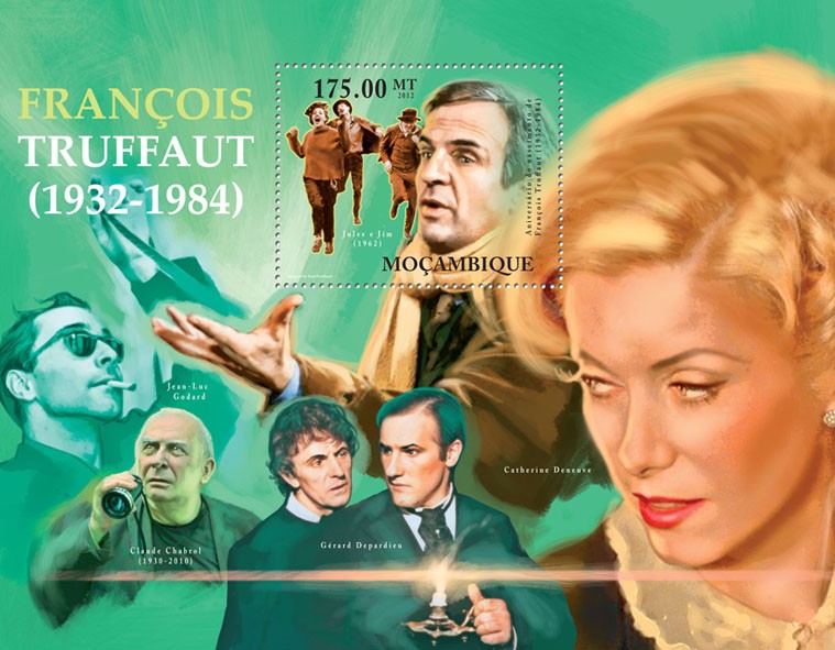 Francois Truffaunt, (1932-1984), French Cinema. - Issue of Mozambique postage Stamps