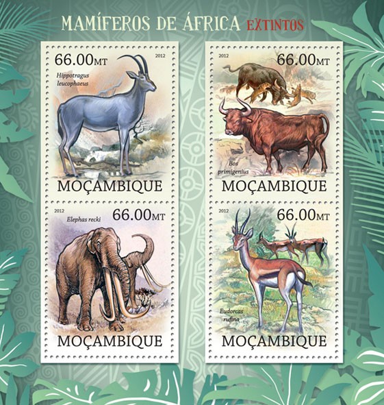 Mammals  - Issue of Mozambique postage Stamps