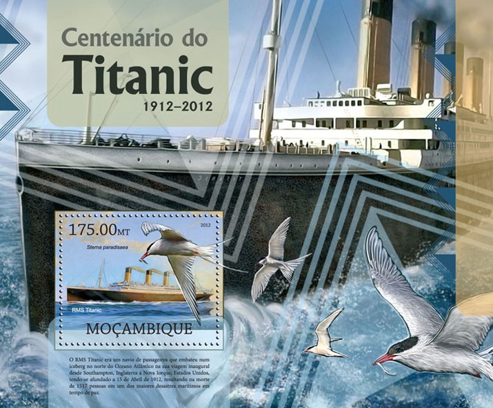 Titanic  - Issue of Mozambique postage Stamps