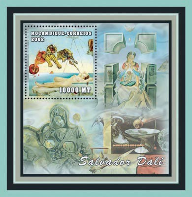 Salvador Dali - Issue of Mozambique postage Stamps