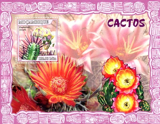 CACTUS - Issue of Mozambique postage Stamps