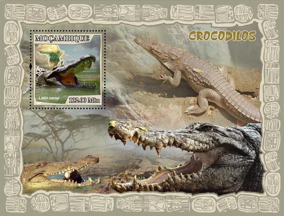 CROCODILES - Issue of Mozambique postage Stamps