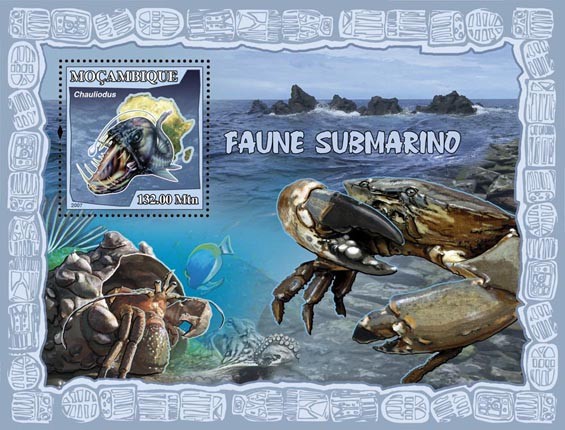 SHELLFISH - Issue of Mozambique postage Stamps