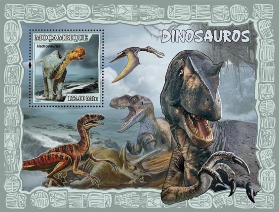 DINOSAURS I - Issue of Mozambique postage Stamps