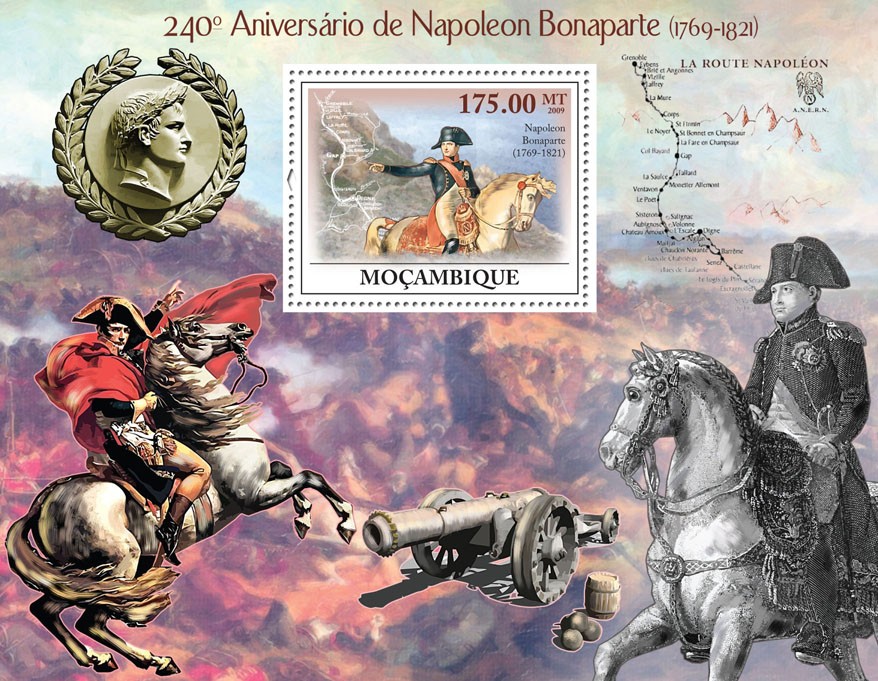 240th Anniversary of Napoleon Bonaparte (1769-1821) - Issue of Mozambique postage Stamps