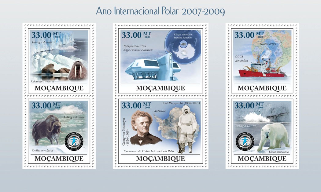 International Polar Year 2007-2009 - Issue of Mozambique postage Stamps