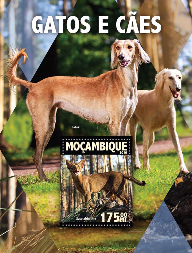 Dogs and Cats - Issue of Mozambique postage Stamps