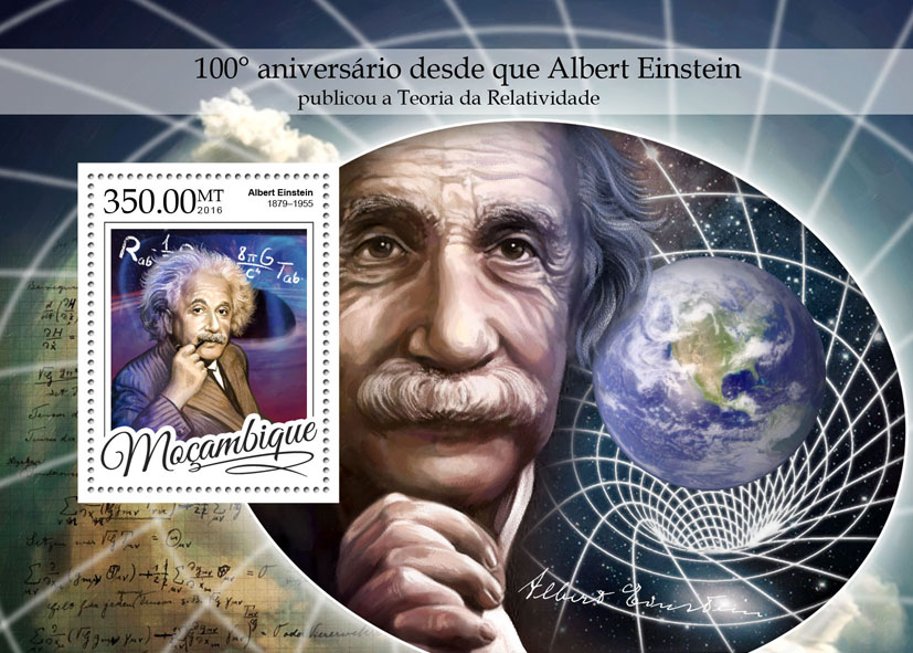 Albert Einstein - Issue of Mozambique postage Stamps