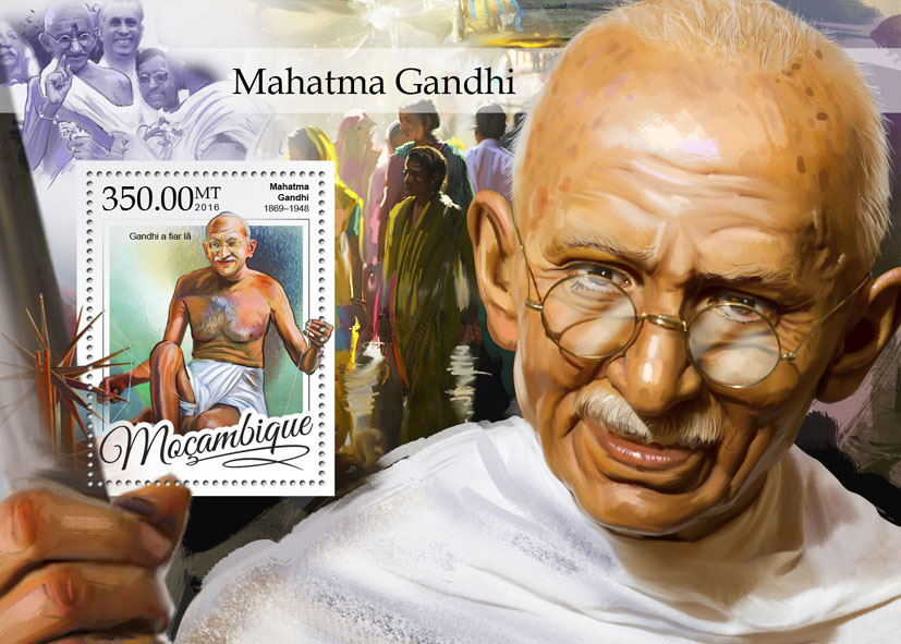 Mahatma Gandhi - Issue of Mozambique postage Stamps