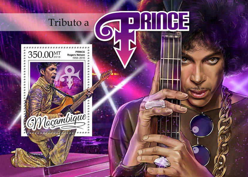 Tribute to Prince - Issue of Mozambique postage Stamps