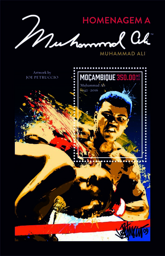 Muhammad Ali - Issue of Mozambique postage Stamps