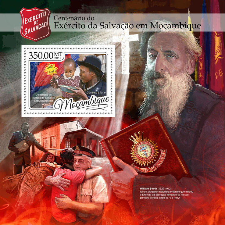 Salvation army - Issue of Mozambique postage Stamps