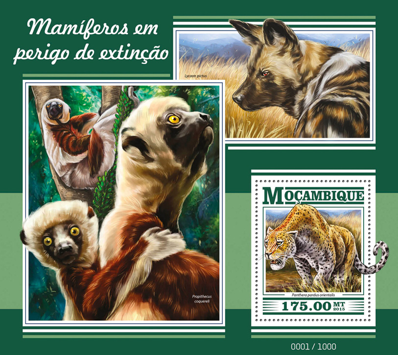 Mammals - Issue of Mozambique postage Stamps