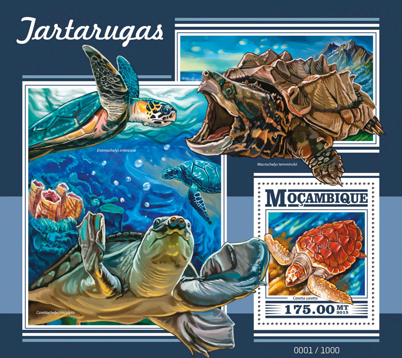 Turtles - Issue of Mozambique postage Stamps