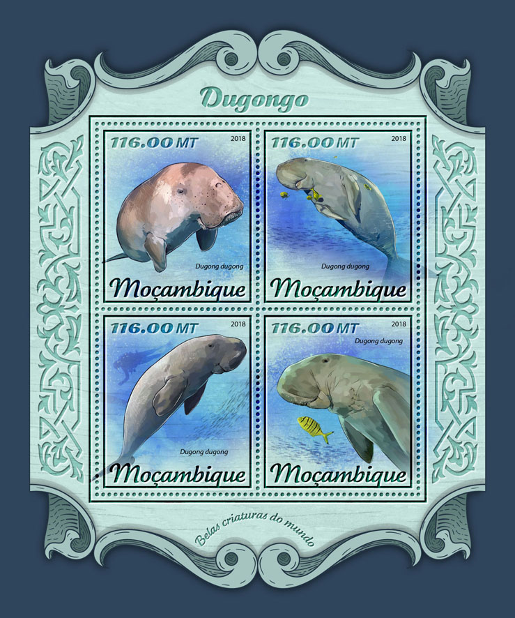 Dugongs - Issue of Mozambique postage Stamps