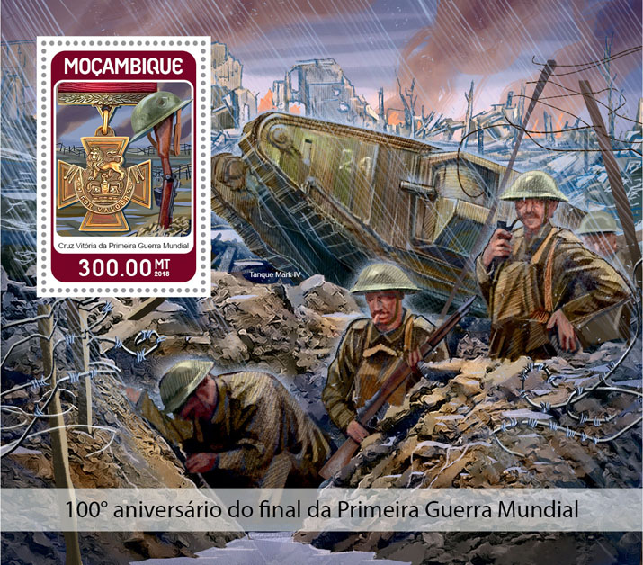 World War I - Issue of Mozambique postage Stamps