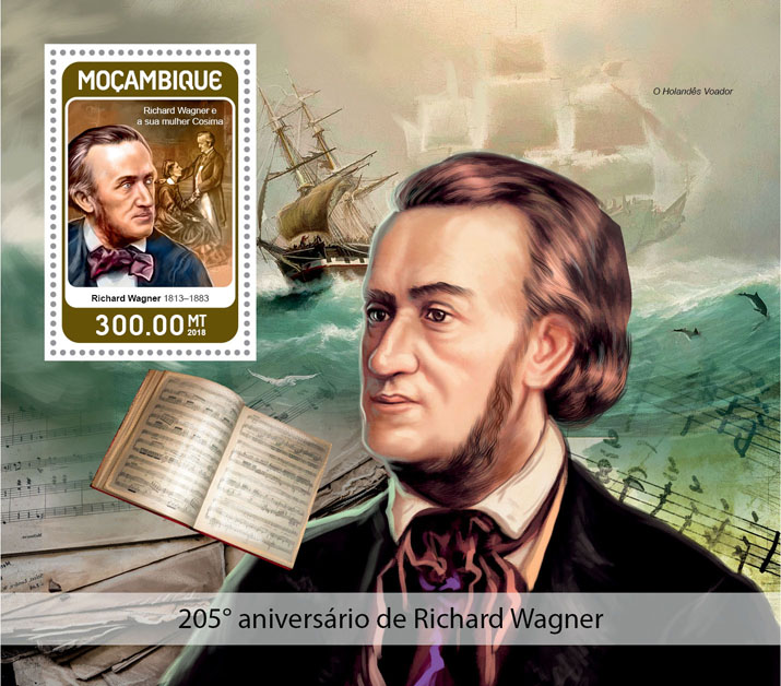 Richard Wagner - Issue of Mozambique postage Stamps