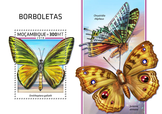 Butterflies - Issue of Mozambique postage Stamps
