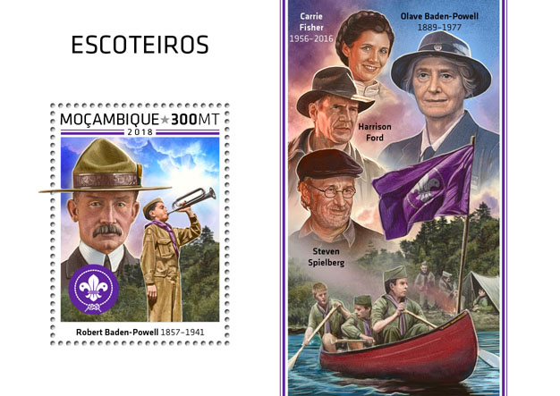 Scouts - Issue of Mozambique postage Stamps