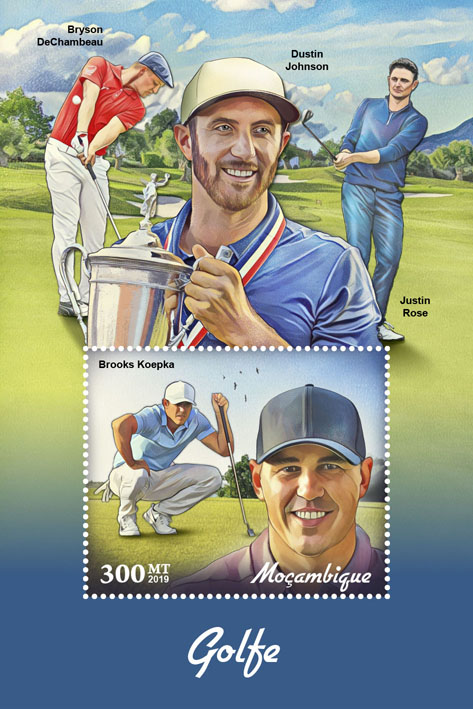 Golf - Issue of Mozambique postage Stamps