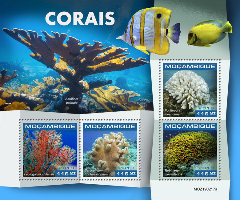 Corals - Issue of Mozambique postage Stamps