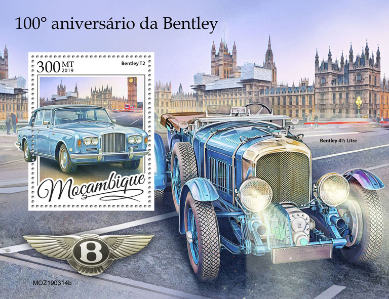 Bentley - Issue of Mozambique postage Stamps